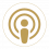 Tourismus Service Bergstrasse Burgensteig Podcast Icon Gold weiß